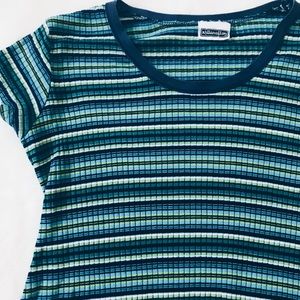 green striped t-shirt dress